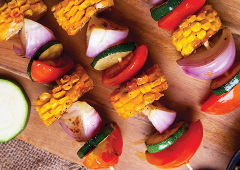 CHICKEN FLAVORED CORN KEBABS