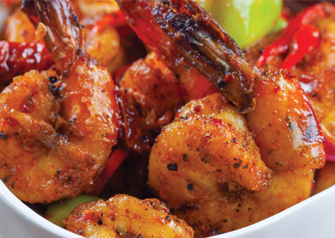 Dried Tomato Prawns
