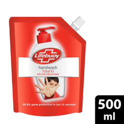 Lifebuoy Total 10 Handwash Refill Pouch 500ml