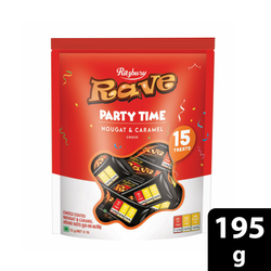 Ritzbury Rave Party Time Nougat & Caramel Choco 13g x 15