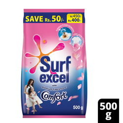 Surf Excel with Comfort Laundry Detergent Powder 500g