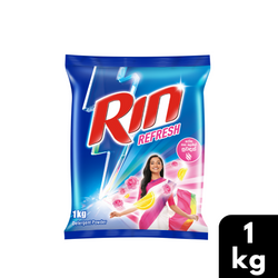 Rin Refresh Lemon and Rose Detergent Powder 1kg