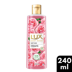 Lux Soft Skin French Rose and Almond oil Bodywash 240ml