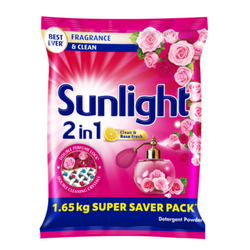Sunlight Clean and Rose Fresh Detergent Powder 1.65 kg
