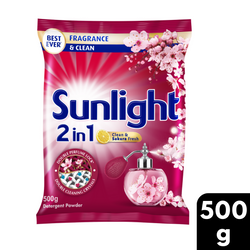 Sunlight Clean and Sakura Fresh Detergent Powder 500g
