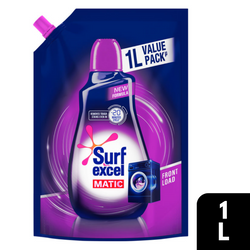 Surf Excel Matic Front Load Liquid Detergent Refill Pouch 1L
