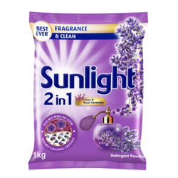 Sunlight Clean and Royal Lavender Detergent Powder 1kg