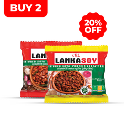 Buy Lankasoy Chicken 90g & Lankasoy Regular and get free 20% off