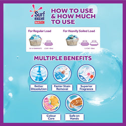 Surf Excel Matic Front Load Liquid Detergent Refill Pouch 1L