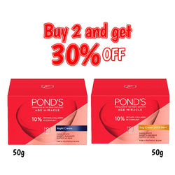 Pond's Age Miracle 50g Dar Cream + Night Cream Bundle