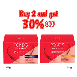 Pond's Age Miracle 50g Dar Cream + Night Cream Bundle