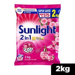 Sunlight Clean & Rose Fresh Detergent Powder 2kg