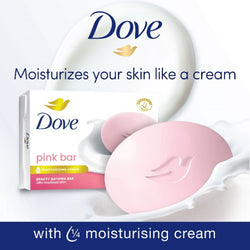 Dove Pink Beauty Bathing Bar with Moisturizing Cream 100g