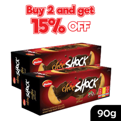 Buy 2 Munchee Chock Shock Coffee 90g and get 15% off