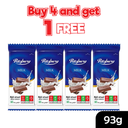 Buy 4 Ritzbury Milk Chocolate 93g and get one free