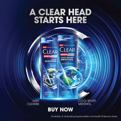 Clear Men Cool Sport Menthol Shampoo 180ml