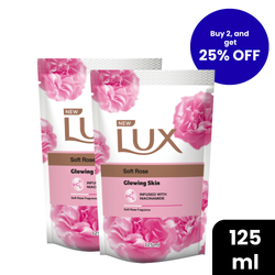 Lux Soft Skin French Rose Refill Pouch 125ml Bundle Pack