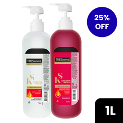 25% Off on Tresemme Keratin Smooth Shampoo 1L & Conditioner 1L Bundle.
