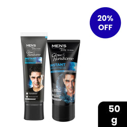 20% Off on Glow and Handsome Bundle pack, (Glow and Handsome Instant Brightness Face Cream 50g & Glow and Handsome Instant Brightness Face Wash 50g)