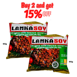 Buy 2 Lankasoy Mutton 90g, and get 15% OFF