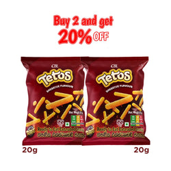 Buy two Ramba Tetos Savoury BBQ Snacks 60g and Get 20% Off
