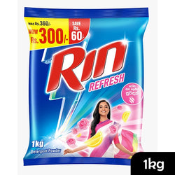Rin Refresh Lemon and Rose Detergent Powder 1kg