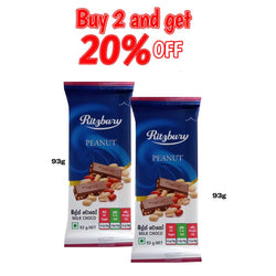 Buy 2 Peanut Chocolate 93g and get 20% off !